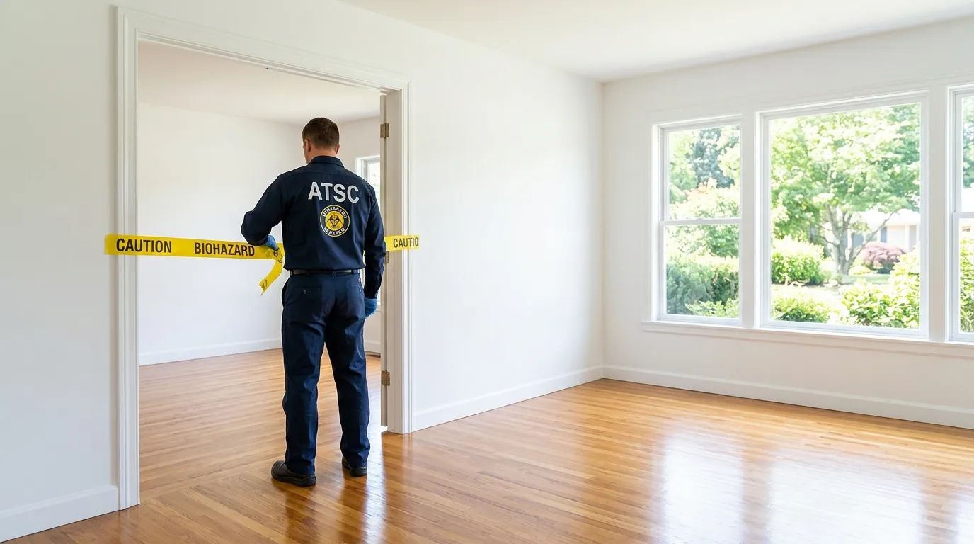 Certified biohazard cleanup crew performing Trauma Scene Cleanup in Newport Beach